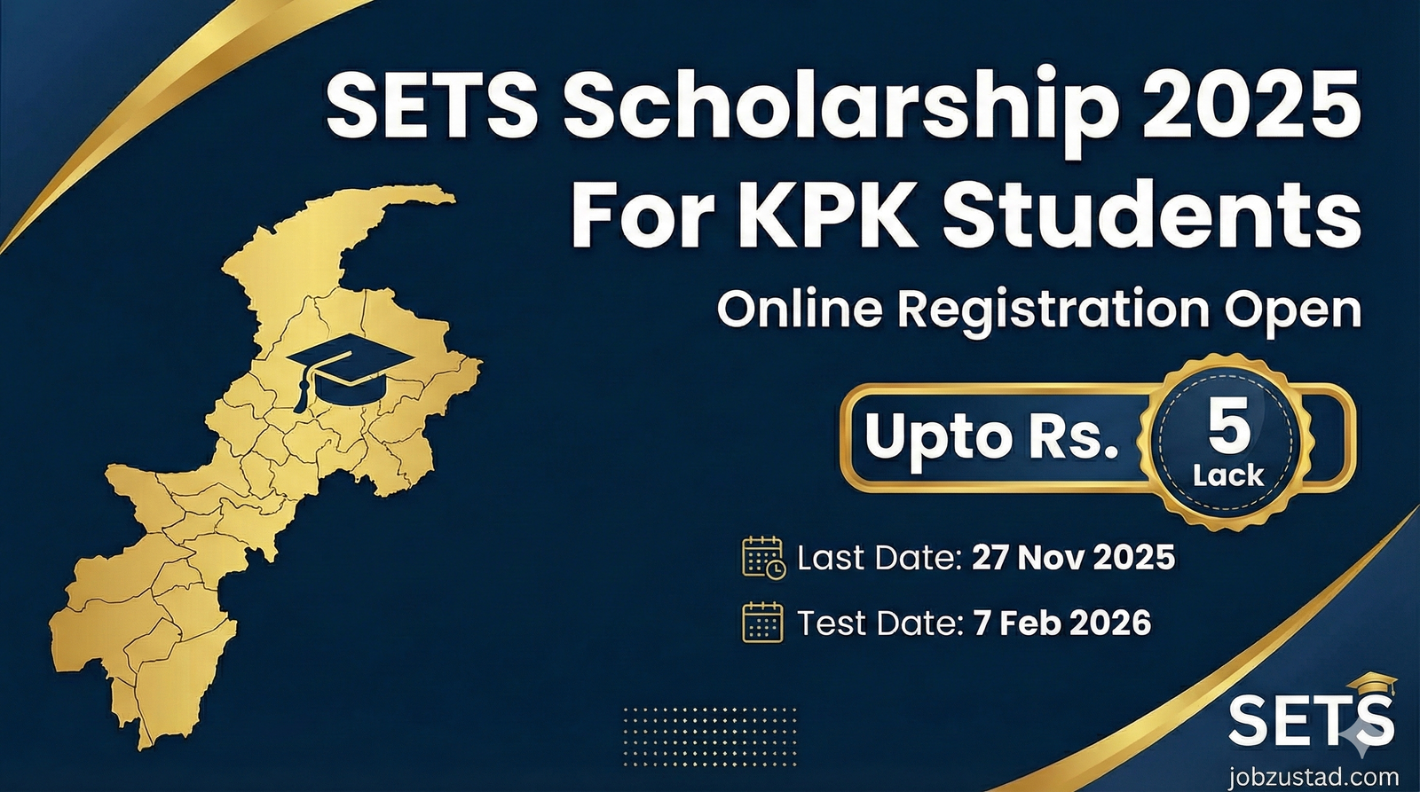 SETS Scholarship 2025 For KPK Students Online Registration