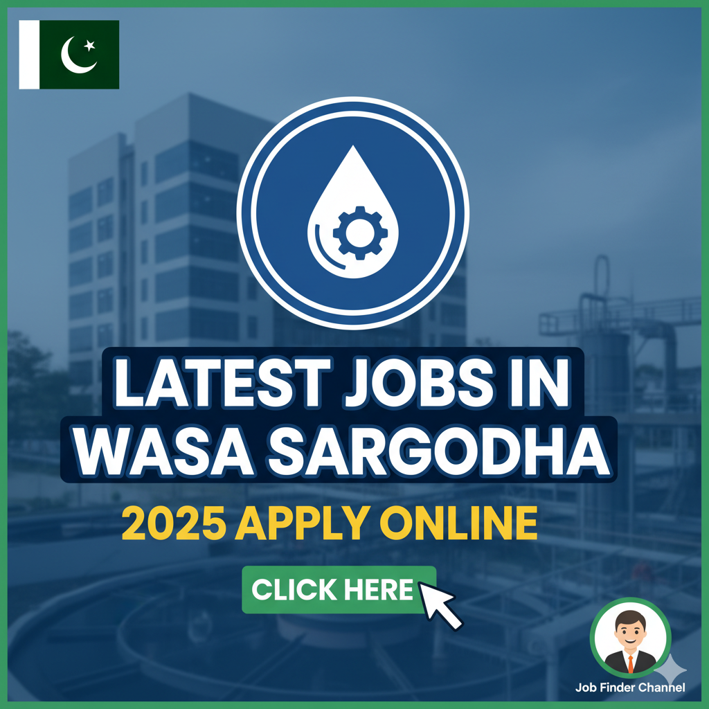 Latest Jobs In WASA Sargodha 2025 Apply Online