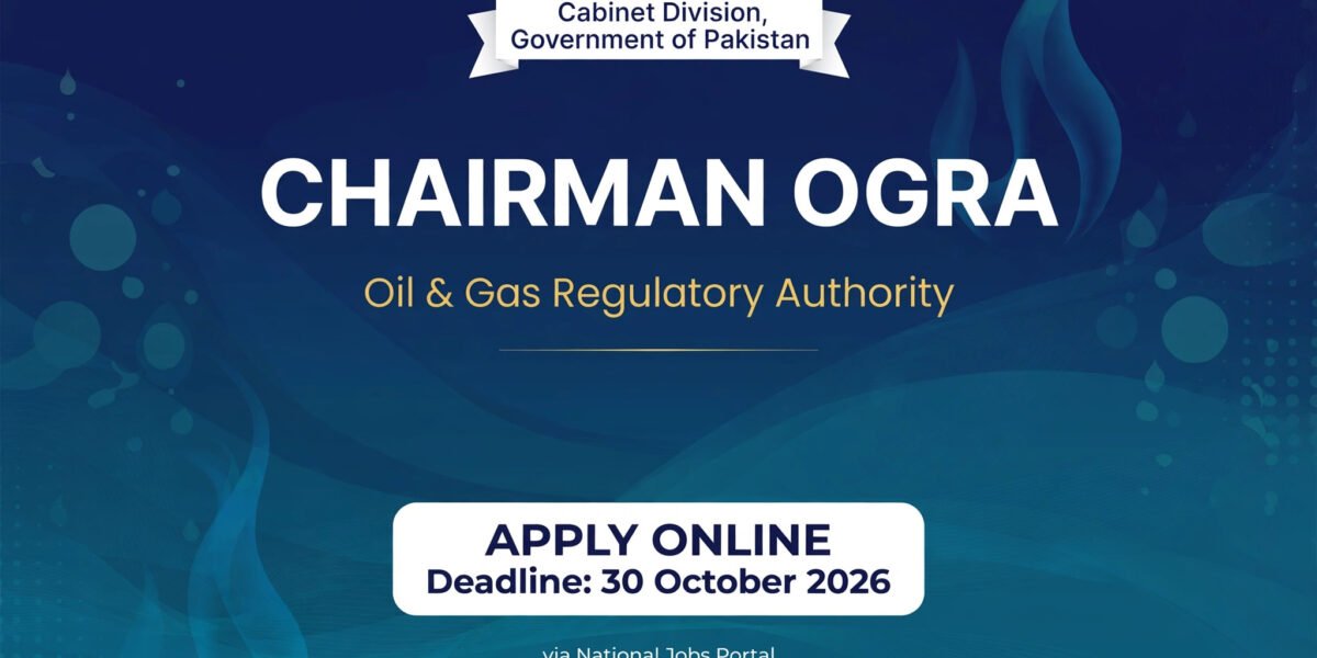 Cabinet Division Chairman OGRA Jobs 2026 Apply Online