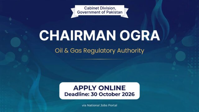 Cabinet Division Chairman OGRA Jobs 2026 Apply Online