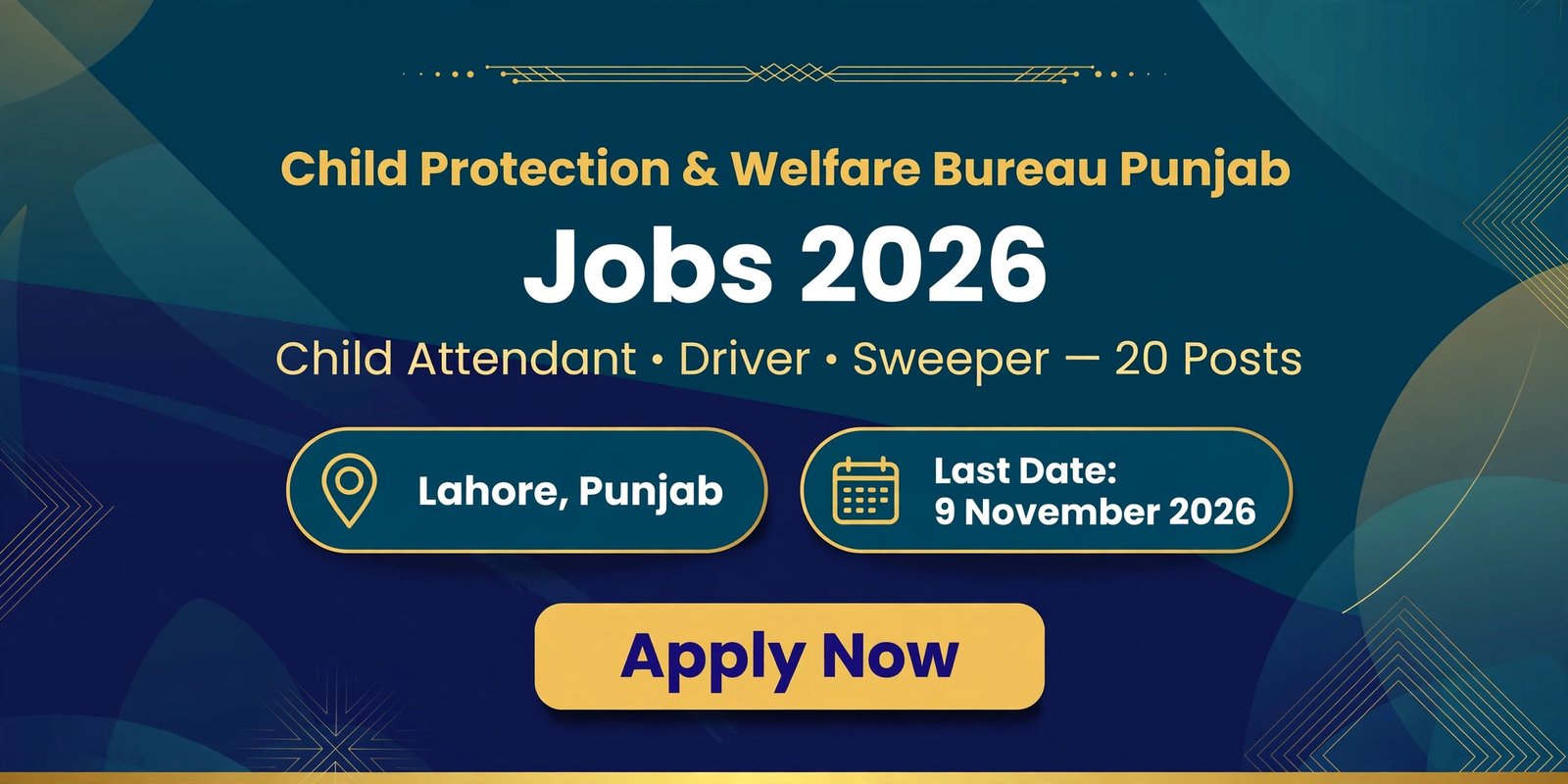 Child Protection & Welfare Bureau Punjab Jobs 2026