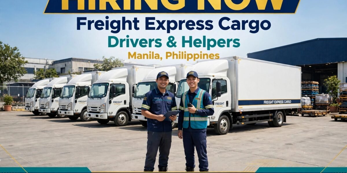 Freight Express Cargo Drivers and Helpers Jobs in Manila 2026 Apply Online