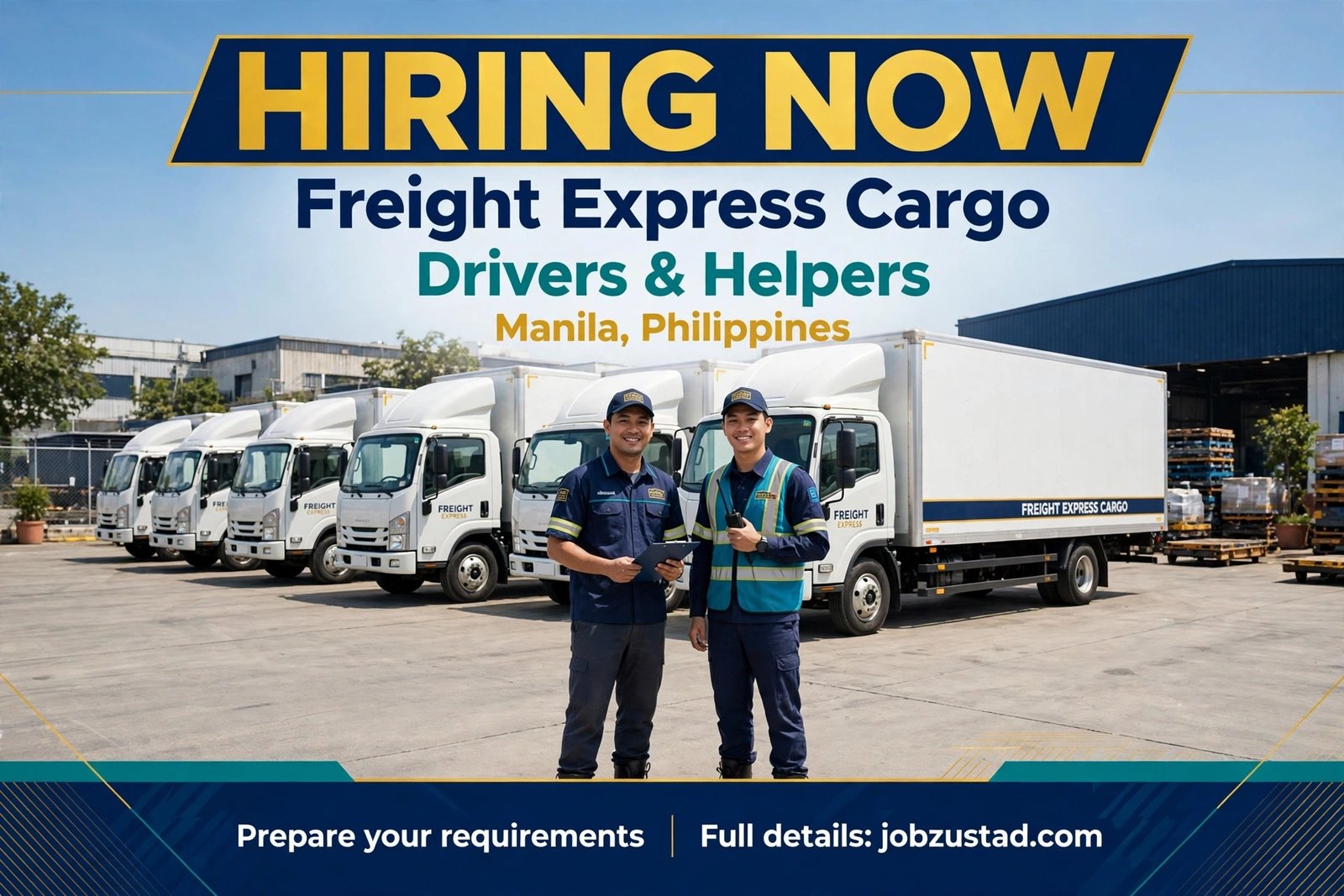 Freight Express Cargo Drivers and Helpers Jobs in Manila