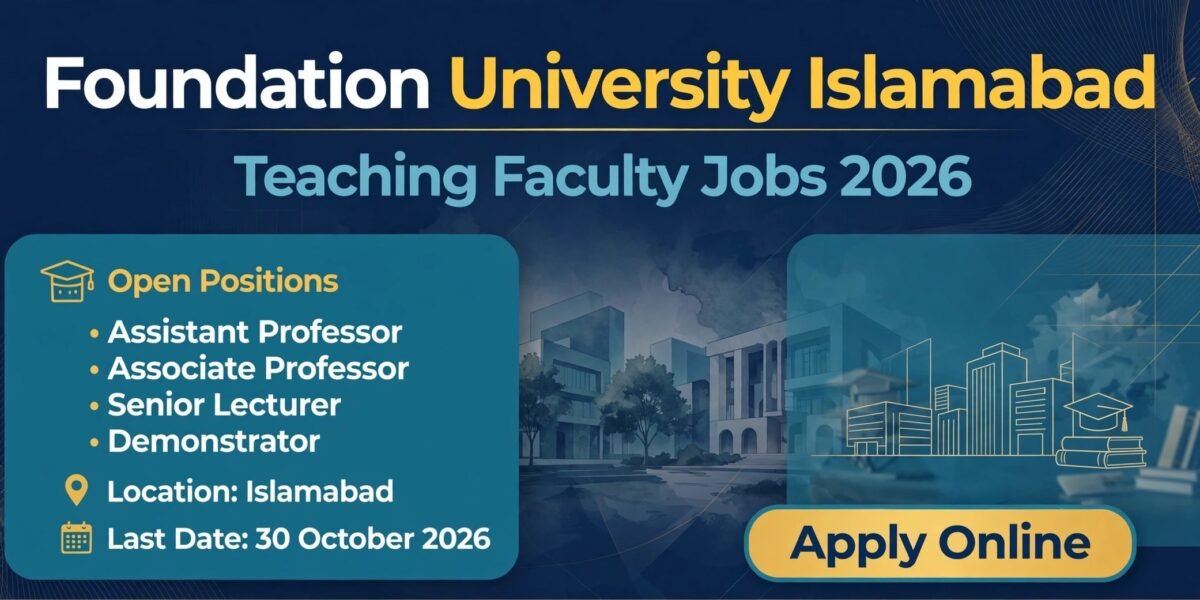 Foundation University Islamabad Jobs 2026 Apply Online