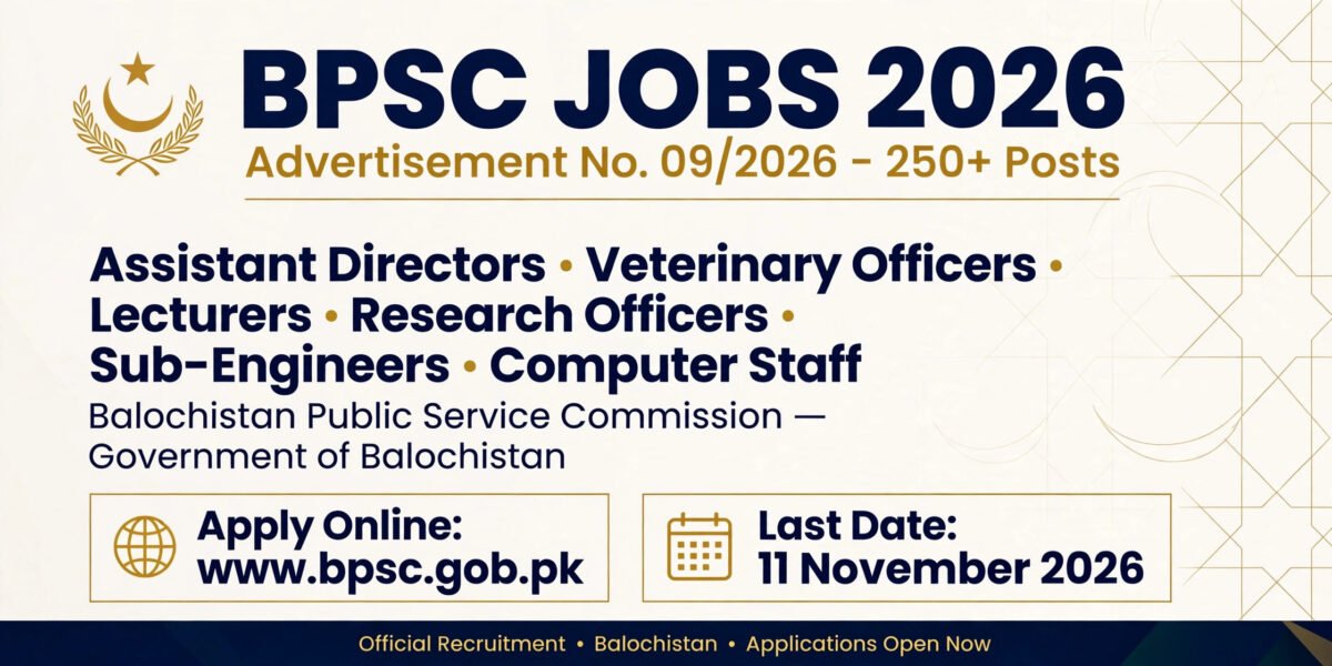 BPSC Jobs 2026 Apply Online