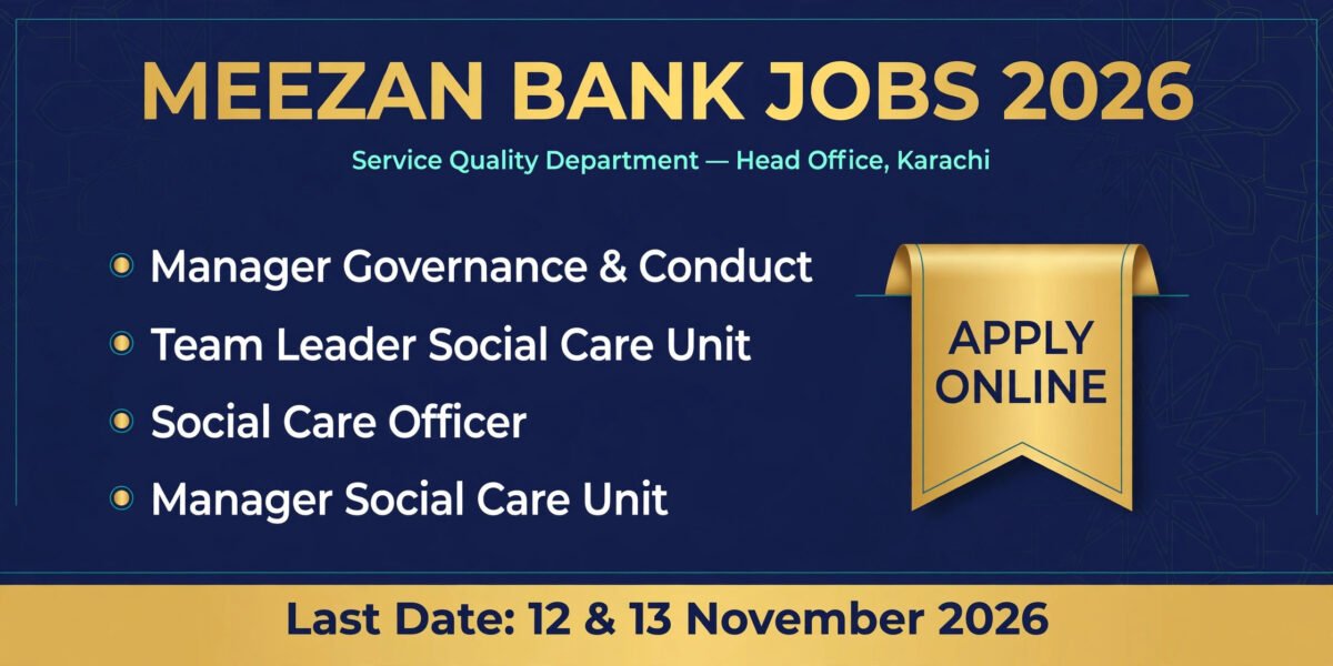 Meezan Bank Jobs 2026 Apply Online