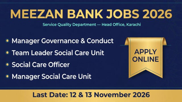 Meezan Bank Jobs 2026 Apply Online