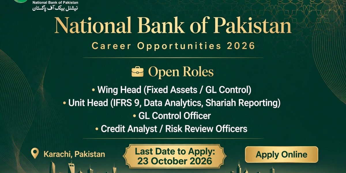 National Bank of Pakistan Jobs 2026 Apply Online