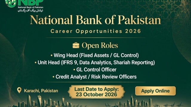 National Bank of Pakistan Jobs 2026 Apply Online