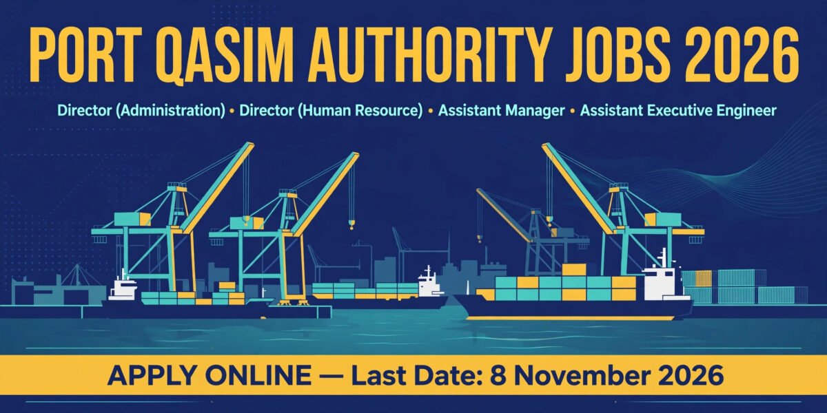 Port Qasim Authority Jobs 2026 Apply Online