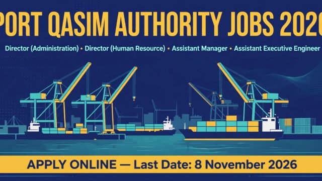 Port Qasim Authority Jobs 2026 Apply Online