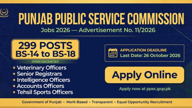 PPSC Jobs 2026 Apply Online