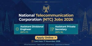 National Telecommunication Corporation NTC Jobs 2026 Apply Online