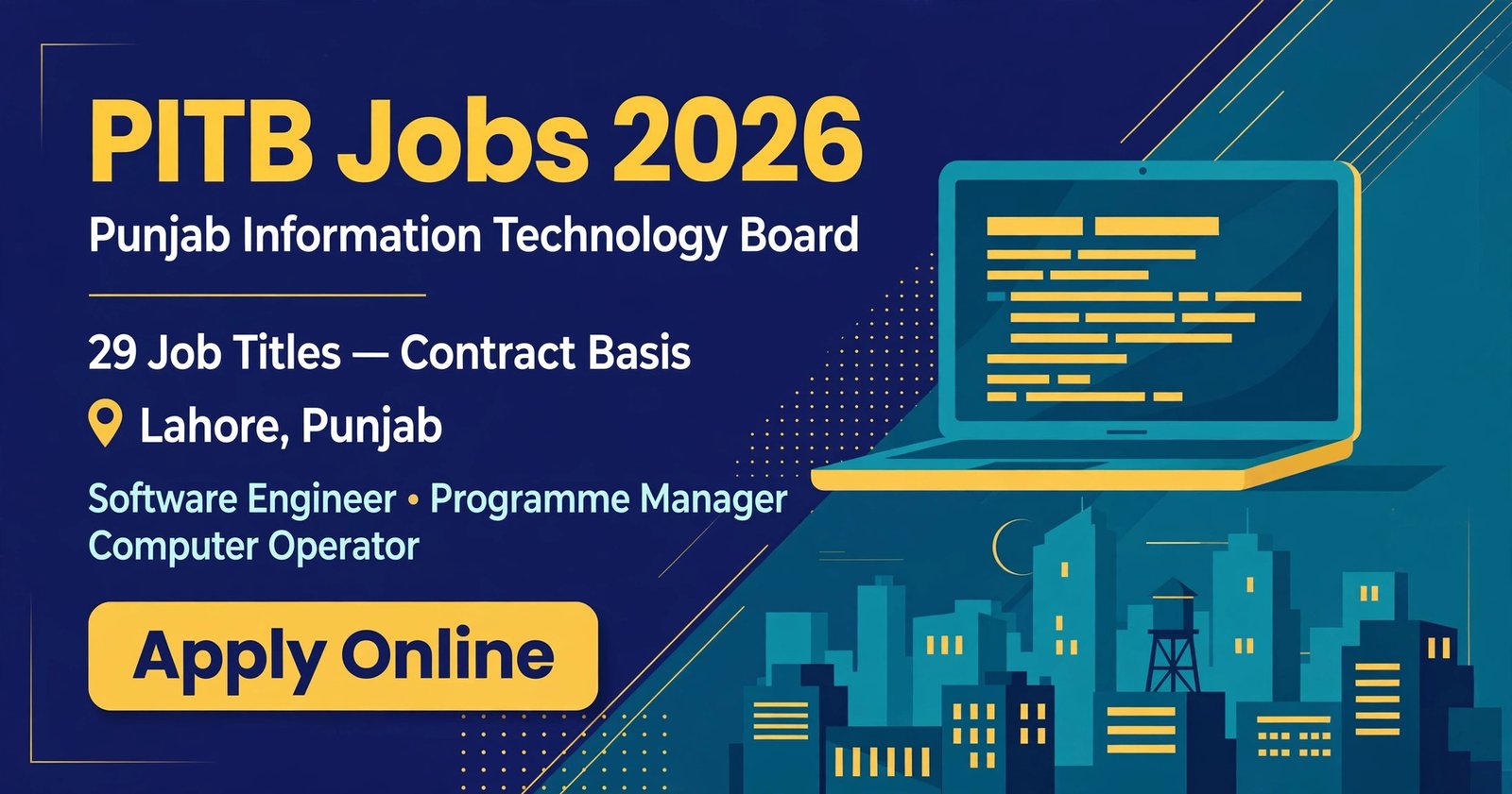 Punjab Information Technology Board PITB Jobs 2026 advertisement