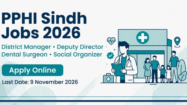 PPHI Sindh Jobs 2026 Apply Online